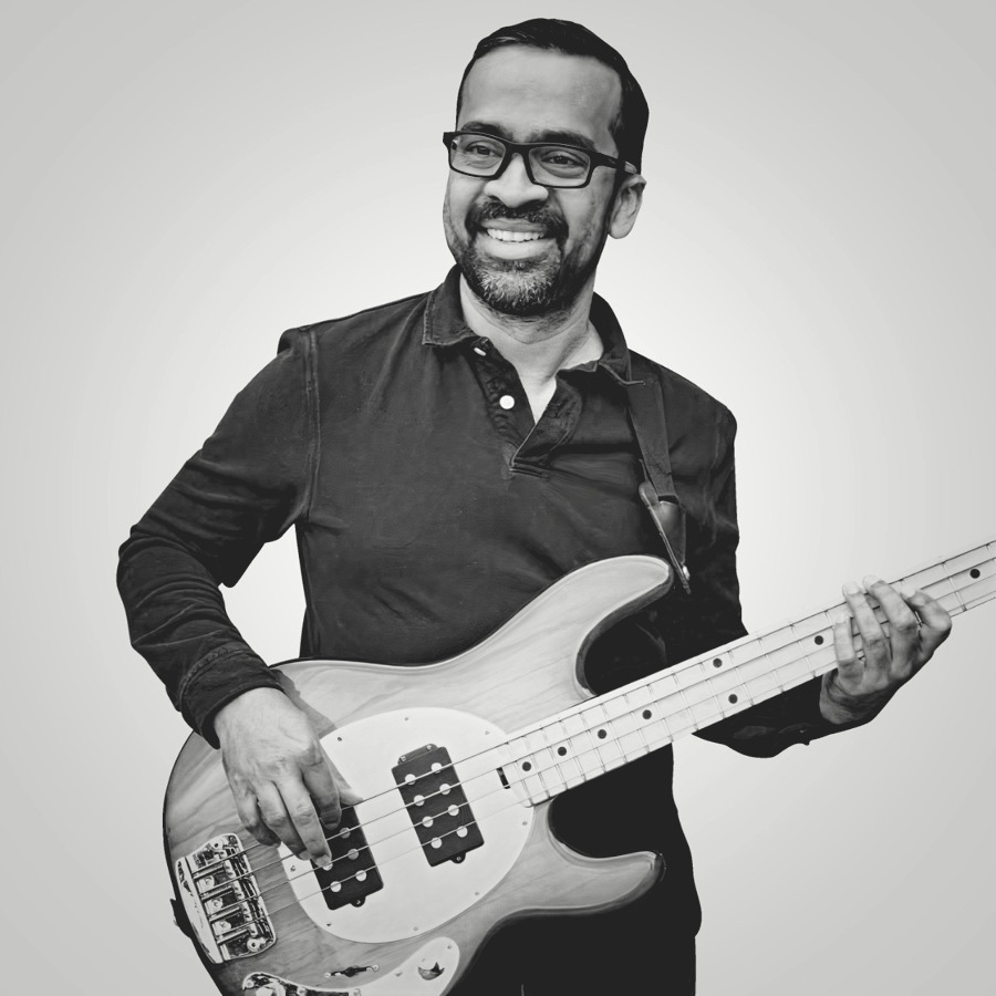 Arjun Raghuraman, duotone portrait